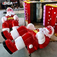 Train électrique de Noël pour enfants, manèges de divertissement sur rail avec Père Noël