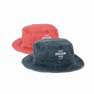 หมวกบักเก็ตยูนิเซ็กซ์หมวกแบบกลับด้านได้ทำจากผ้าฝ้ายปักโลโก้ตามสั่งสำหรับตกปลากลางแจ้งหรือขี่จักรยาน - Product Image 1
