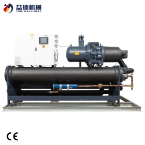 Vida soğutucu üretim yüksek verimli vidalı soğutma için 100HP endüstriyel su soğutmalı karbonatlı içecek ünite - Product Image 3