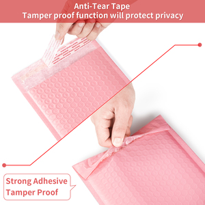 Custom <strong>Bubble</strong> Mailer Printed Poly Pink <strong>Wrap</strong> Padded Mailing Bag Metallic <strong>Bubble</strong> <strong>Envelope</strong> for Packing - Product Image 3
