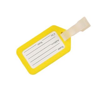 Étiquette de bagage et étiquette d'adresse personnalisées en PP couleur unie, style simplicité urbaine, pour voyages d'affaires - Product Image 1