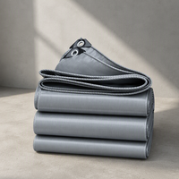 Bâche industrielle JX en tissu tissé enduit PVC, imperméable, résistante aux UV, autonettoyante, poids moyen, double face