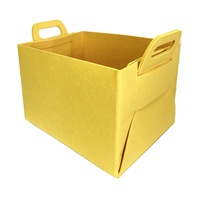 Panier à linge rectangulaire en feutre non tissé Boîte de rangement pour vêtements du client pour bac à linge sale et rangement
