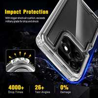 Coque transparente colorée 3 en 1 pour TECNO 10C Heavy Duty Triple Case pour TECNO 20 Pro Plus