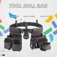 Sac à outils en cuir véritable imperméable personnalisable pour électricien, rangement suspendu pour voiture, ODM pris en charge, 200 lb