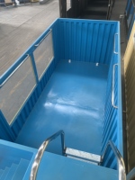 Luxuriöser Stahl-Container-Spa-Pool für den Garten mit rutschfester Innenverkleidung für Kinder und Erwachsene