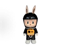 LABUBU Astronaute Jaune et Noir Tendance Ornements Décoratifs Cadeau Surprise