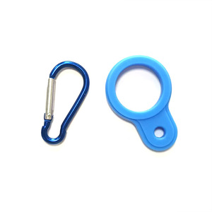 Mosquetón de silicona Fiery Fox para botella de agua, gancho para senderismo y equipo deportivo al aire libre - Product Image 4