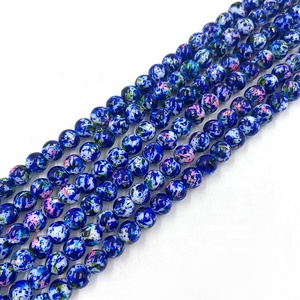 <span class=keywords><strong>Perline</strong></span> di Vetro Blu Navy da 6mm, 8mm, 10mm con Motivo Artistico, <span class=keywords><strong>Perline</strong></span> Sciolte Pronte per la Spedizione per Design di Moda Moderna - Direttamente dalla Fabbrica - Product Image 3