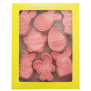 Vendita calda commestibile plastica <span class=keywords><strong>pasqua</strong></span> Cookie Cutter Bunny Egg forma di coniglio goffratura stampo per decorazioni per feste - Product Image 4