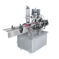 Machine de capsulage semi-automatique à vis pour bouteilles en plastique, haute efficacité, avec alimentateur automatique de bouchons pour huiles essentielles et produits cosmétiques