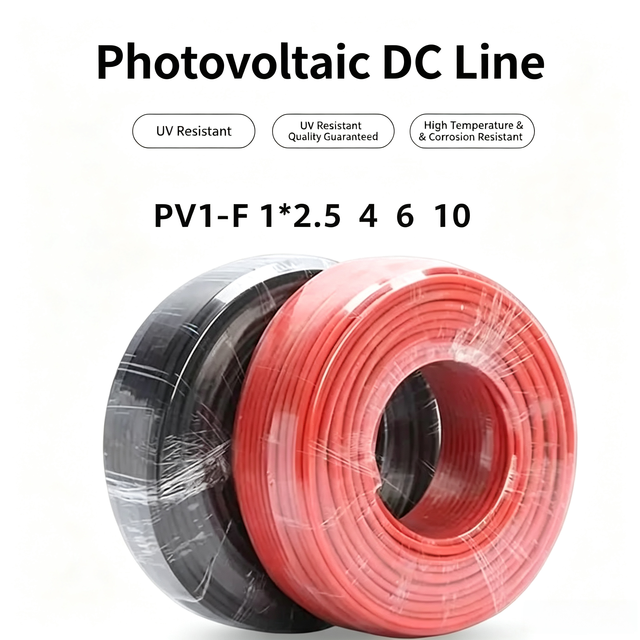 Engineering-grade PV1-F-1*2.5/4 Photovoltaic Cable Wiring for Commercial and Industrial Energy Storage Photovoltaic Systems