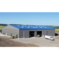 Structure en acier économe en énergie Barndominium Kits Toit prêt pour le solaire en acier recyclé