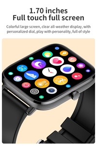 Montre connectée T45s <span class=keywords><strong>2023</strong></span> Prix usine avec mesure de température corporelle, appels, étanche, bracelet de suivi d'activité, écran carré - Product Image 4