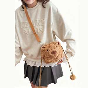 Peluş kahverengi ayı sırt çantası çocuklar için yüksek kaliteli yumuşak sevimli hayvan sırt çantası - Product Image 5