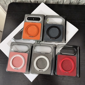 Étui de protection antichoc en cuir PU avec support anneau pour <span class=keywords><strong>Huawei</strong></span> Pura X Max avec couvercle de téléphone à charnière - Product Image 6