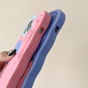 Coque en Silicone Souple Mignonne Style Poupée 3D pour iPhone 16 15 14 Plus 17 Pro <span class=keywords><strong>Max</strong></span>, Toucher Peluche, Housse en Caoutchouc Antichoc - Product Image 4