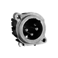 Conector Macho AC3MBH-AU-PRE de 3 Pines para Montaje en Panel de Plástico, 133V 6A para Conexión de Circuito en Panel PCB