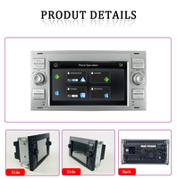 Sistema Multimedia para Automóvil con Pantalla Táctil de 7 Pulgadas y Linux, 2 DIN, con Cámara de Reversa, para Ford Mondeo, Focus, C-Max, Galaxy, S-Max, Fiesta, Radio y Video para Automóvil