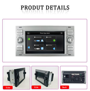 Système multimédia automobile Linux 7 pouces 2DIN avec écran tactile et aide au recul pour <span class=keywords><strong>Ford</strong></span> Mondeo Focus <span class=keywords><strong>C</strong></span>-<span class=keywords><strong>Max</strong></span> Galaxy S-<span class=keywords><strong>Max</strong></span> Fiesta, autoradio vidéo - Product Image 5