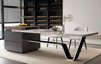 Juego de Muebles de Cocina Modernos y Ecológicos para Hoteles de Lujo, Diseño Song, con Paneles de Puerta Acrílicos, Garantía de Más de 5 Años, Gabinete para Exteriores