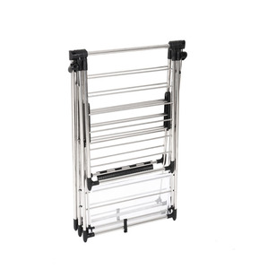 حامل ملابس WIREKING بارتفاع جديد قابل للتعديل من الفولاذ المقاوم للصدأ في الأماكن المغلقة حامل تجفيف القماش قابل للطي - Product Image 5