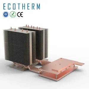 Ecotherm 1000w led copper pipe heatpipe cooling led grow light heat sink aluminum heat sink led module