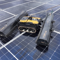 Penjualan Terlaris LEOPARDDUST LD-X6 Pro Mesin Pembersih Panel Surya Robot Pembersih Fotovoltaik Kontrol Jarak Jauh Pembersihan Kering