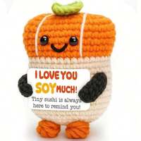 Décoration de toast au crochet faite à la main avec message d'encouragement, carte de soutien positive pour cadeau ou bureau