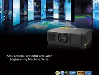 Projecteur laser ultra-lumineux LC1000U, 10000 lumens ANSI, contraste 100000:1, home cinéma portable avec support flexible