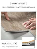 Dalles de Plancher PVC Vinyle à Clipser, Chaleur de Vente, en Stock, 4mm 5mm 6mm 8mm, pour Escaliers Maison Rustique et Extérieur