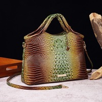 Sac pour ordinateur portable vintage de luxe pour femmes sac fourre-tout design unique motif crocodile sac à main sac à main