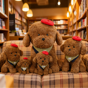 Adorable Peluche <span class=keywords><strong>de</strong></span> Perrito <span class=keywords><strong>Caperucita</strong></span> <span class=keywords><strong>Roja</strong></span>, Juguete <span class=keywords><strong>de</strong></span> Peluche <span class=keywords><strong>de</strong></span> Algodón PP, Muñeco <span class=keywords><strong>de</strong></span> Peluche, Venta al por Mayor y al Detal, Regalo para Niños - Product Image 2