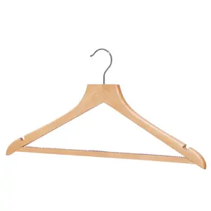 Nuevo diseño Neatening Wood Shirt Hanger Anti Slip Bra Hangers