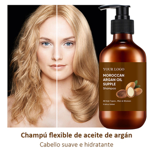 Champú flexible anti herbario del aceite de argán de la caída del pelo de la etiqueta privada natural de la humedad de encargo - Product Image 4