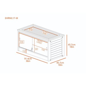 Caja de PVC para mascotas al por mayor, 50*30*30cm, concha de reptil, serpiente, leopardo, Gecko, Tortuga, Tarántula, lagarto, jaula de cría, se acepta personalizado - Product Image 3
