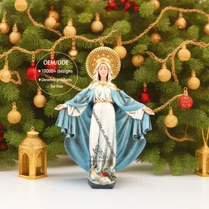 Factory wholesale catholic religious statues resin godly christian items resin virgin mary churches sculpture