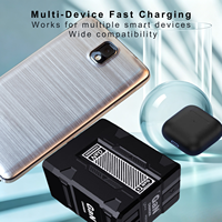 Chargeur mural GaN 20W avec câbles rétractables intégrés Type C et 2.4A, chargeur rapide PD, adaptateur secteur de voyage, directement de l'usine, prêt pour le voyage