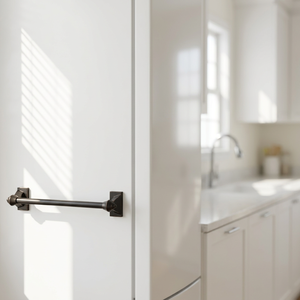 Barra de cortina magnética ajustable de metal y hierro, extensible para ventana de cocina, sin necesidad de taladrar. - Product Image 2