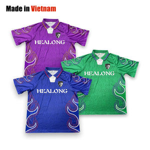 Personalizable Vintage 100% algodón hombres fútbol Jersey Street Style fútbol desgaste - Product Image 1