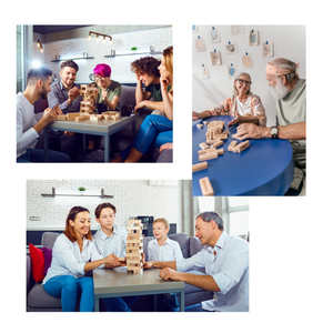 Meland Chất lượng cao bằng gỗ sụt giảm stackingtower trò chơi 54 miếng Hội Đồng Quản trị trò chơi xây dựng khối gỗ Đồ chơi bán buôn - Product Image 6