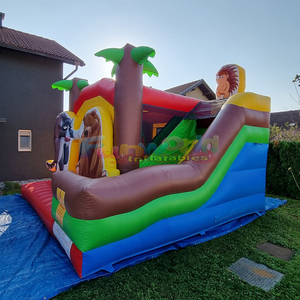 Castillo inflable comercial para exteriores con tobogán combinado. - Product Image 3