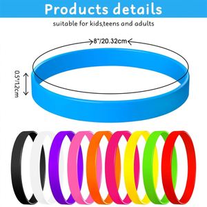 Pulseras de Silicona Luminosas al por Mayor para Eventos, Estilo Deportivo Ecológico con Impresión por Sublimación - Product Image 3