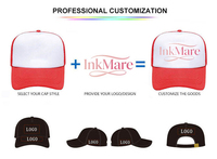 Gorra Trucker Personalizada OEM de Moda para Papá, con Logotipo Bordado 3D, Deportiva, Promocional, Lisa, de Alta Calidad, con Estampado Puff, de Lona y Malla