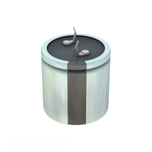 ตัวแทนจำหน่ายอย่างเป็นทางการ ตัวเก็บประจุแบบ Through Hole CAP ALUM 120UF 20% 400V SNAP TH 120 uF LPX121M400C1P3 - Product Image 1
