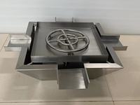 Hochwertige Edelstahl Gas Feuerschale Patio Feuerstelle Wasser brunnen Wasserfall für Pool