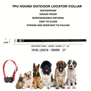 Tali leher anjing TPU hijau limau kualitas tinggi tali tahan air gaya klasik personalisasi pola Solid GPS peralatan berburu perawatan hewan peliharaan - Product Image 4