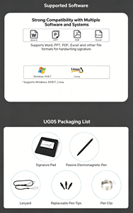 Tablette de signature électronique compacte DigiDraw Professional approuvée UKCA PSE avec stylet pour des opérations de vente au détail <span class=keywords><strong>et</strong></span> bancaires rapides - Product Image 3