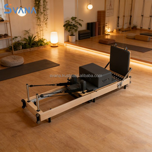 Lit de Pilates en bois pliable à résistance réglable, construction durable pour studio de Pilates, santé et remise en forme - Product Image 6