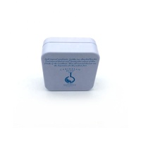 Boîte de luxe en métal avec impression personnalisée en gros emballage petite boîte cadeau carrée en fer blanc